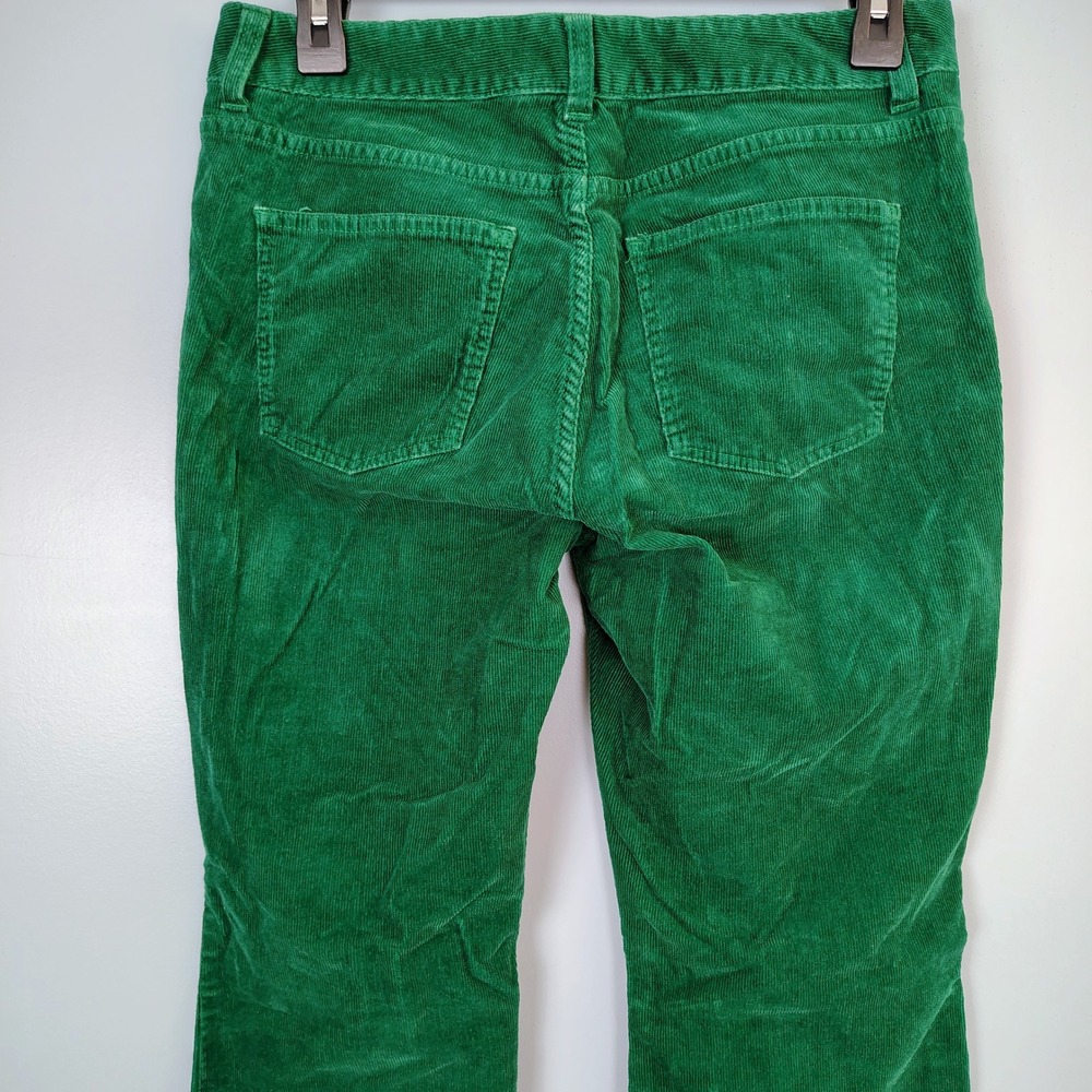 Talbots Petites Curvy Straight Leg Corduroy Pants Green 6P Stretch 05/12 fun - Picture 5 of 11